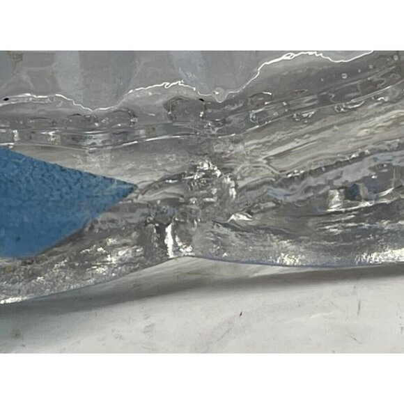 1890s ORIGINAL TEARDROP WITH EYEWINKER FROSTED PLUME FONT GLASS OIL LAMP - Picture 5 of 5